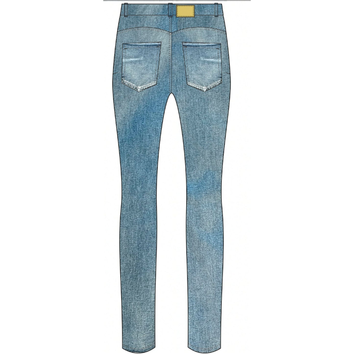 Desigual Denim Long Trousers 23WWDD07