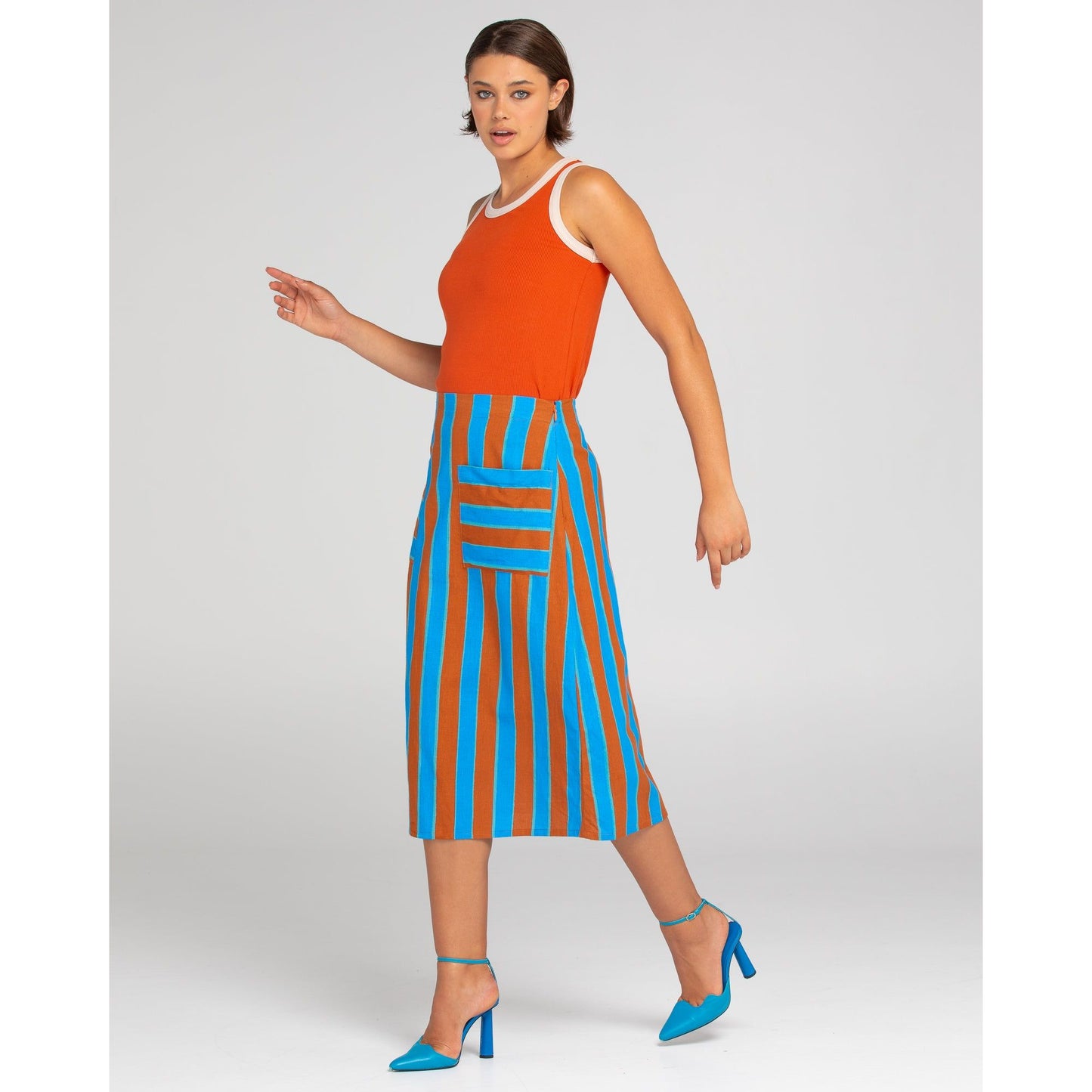 Boom Shankar Fay Skirt Cabana Stripe