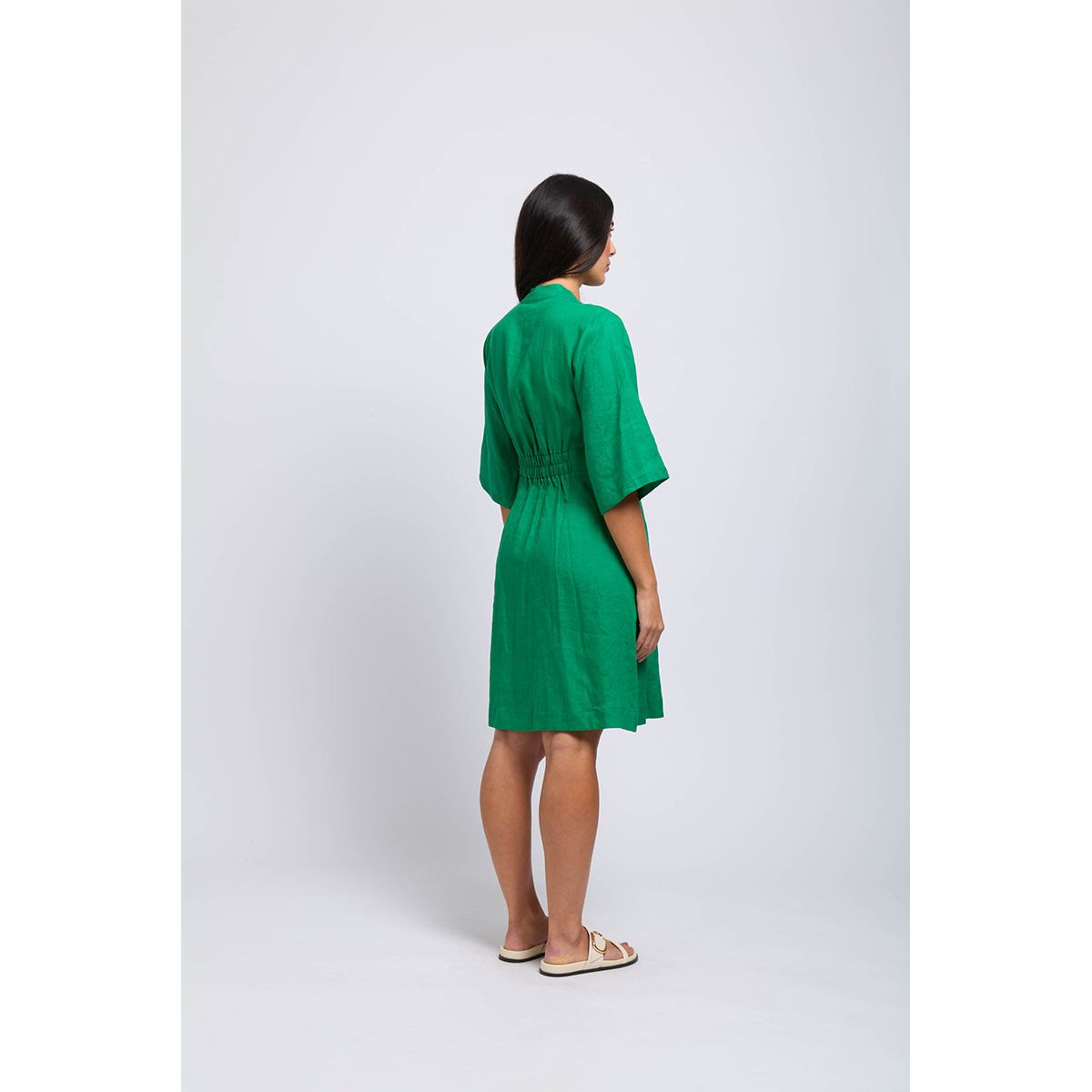 Foil completes me dress Green