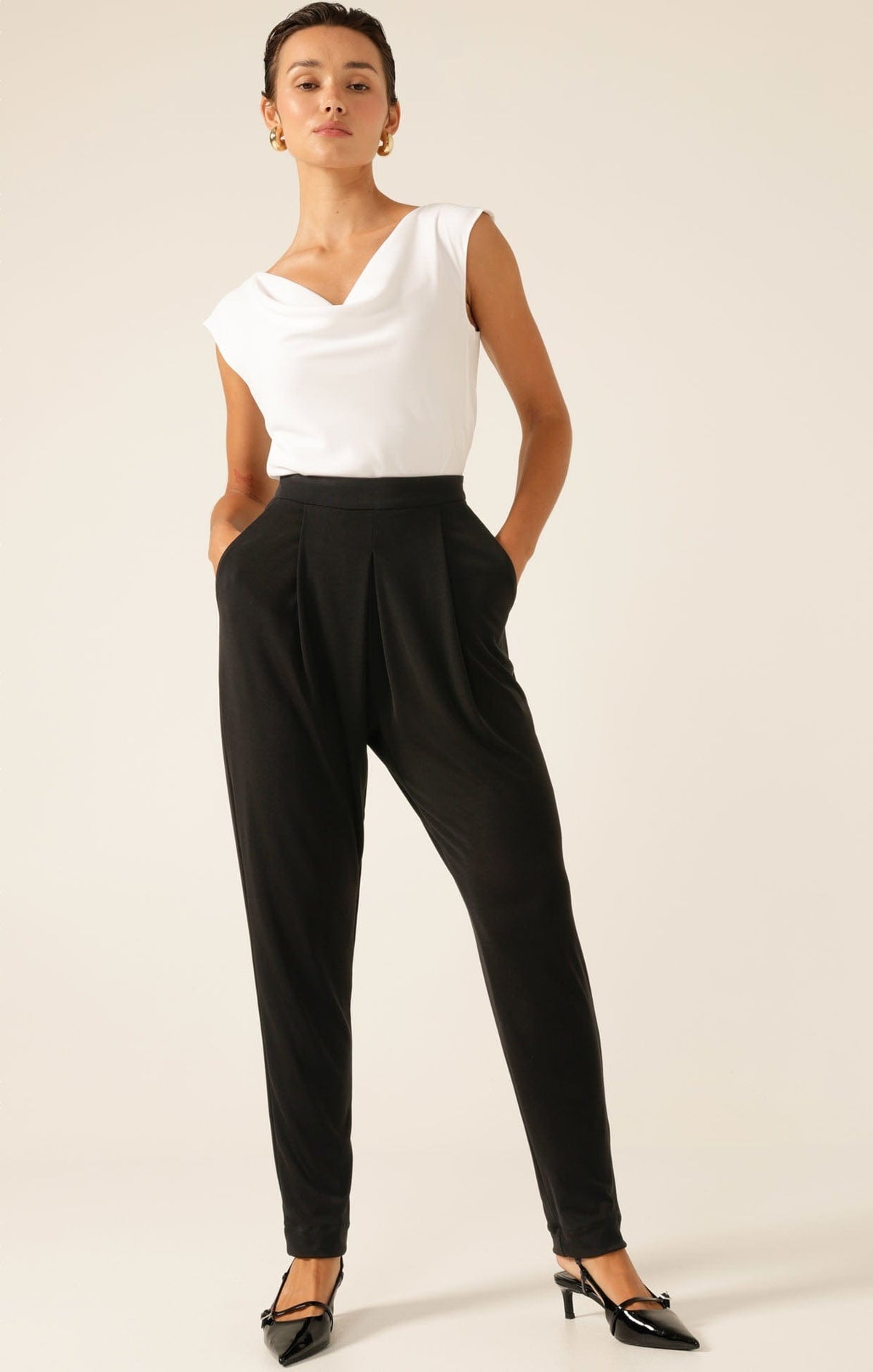 Sacha Drake jersey drape pant