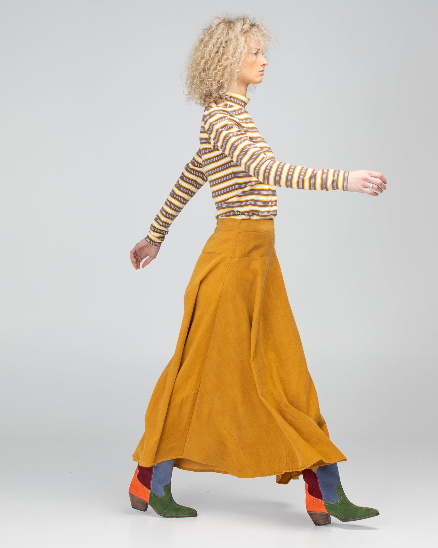 Boom Shankar Adeline skirt Marigold