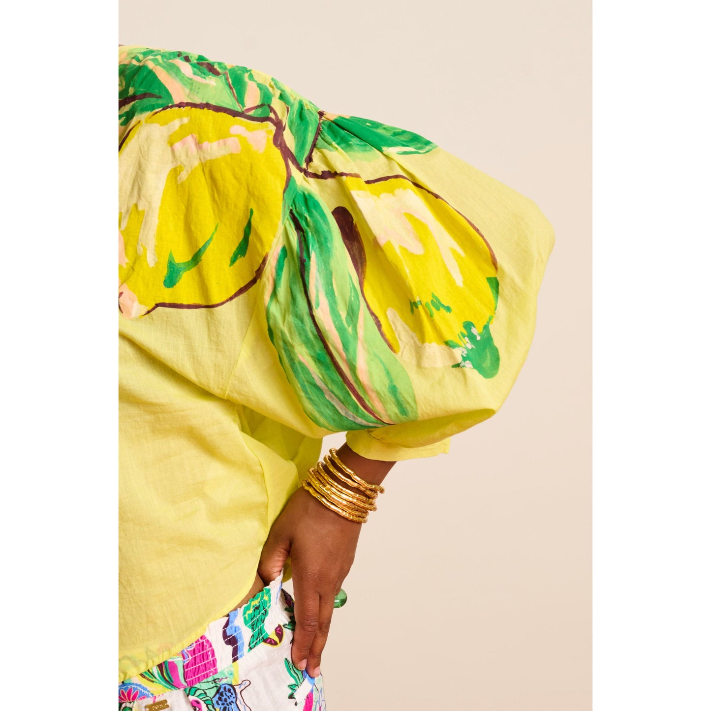 POM Lemon yellow blouse SP7803