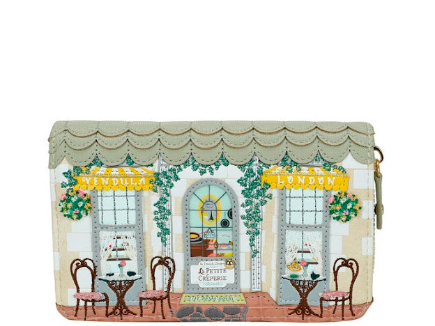 Vendula La Petite crêperie medium zip around wallet