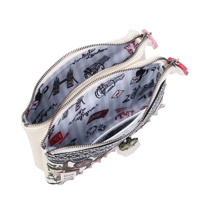 Vendula Cats & Ruffle Double Zip