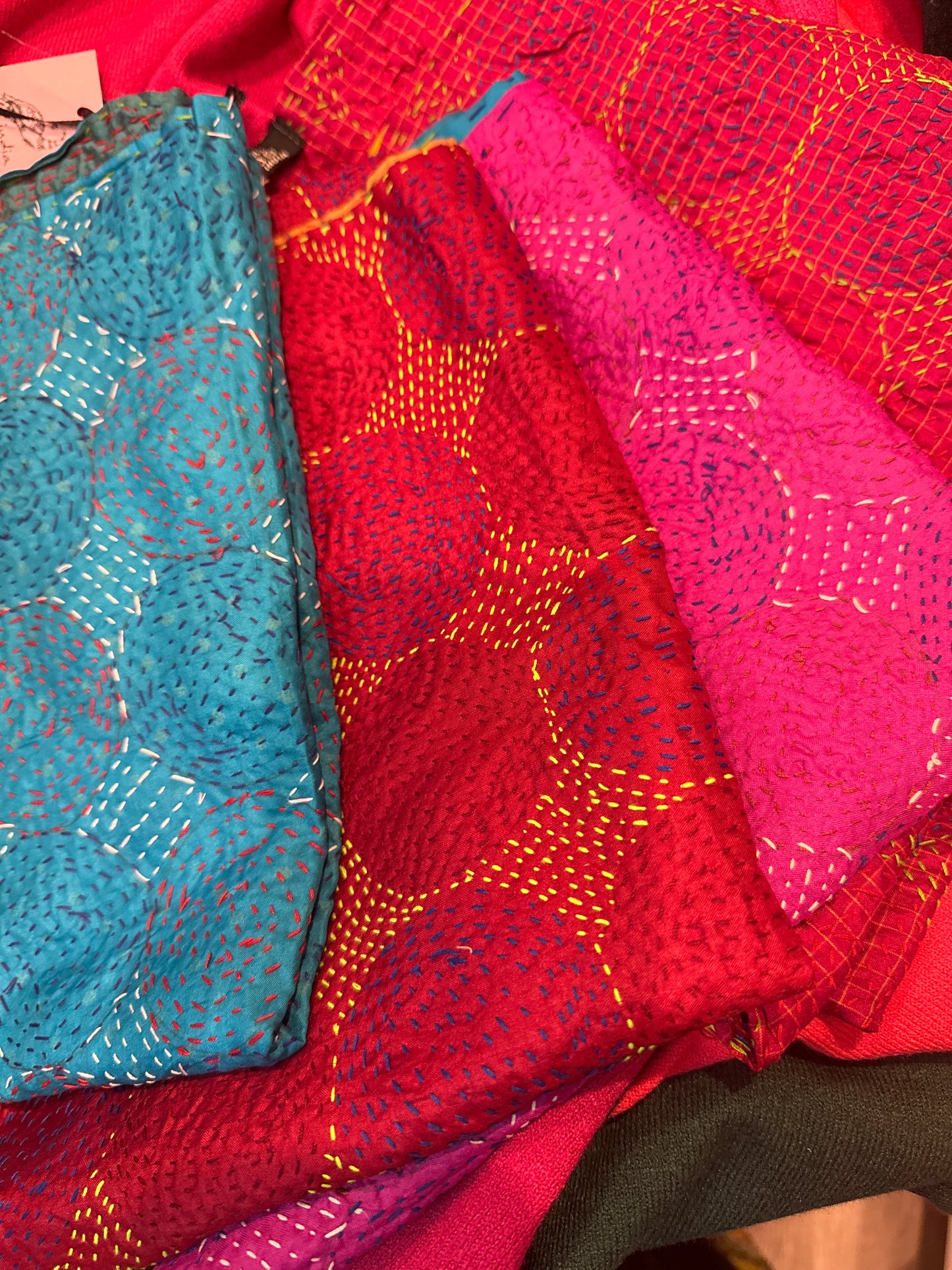 Kantha Silk Scarf