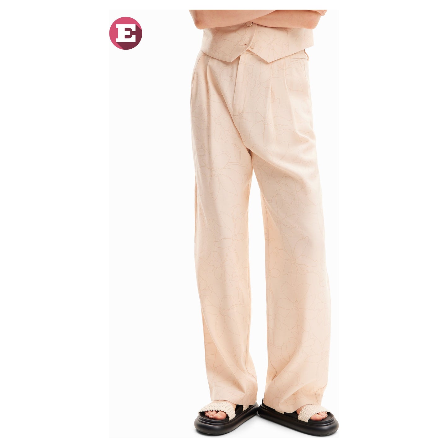 Desigual Trousers 24SWPW32 Crudo