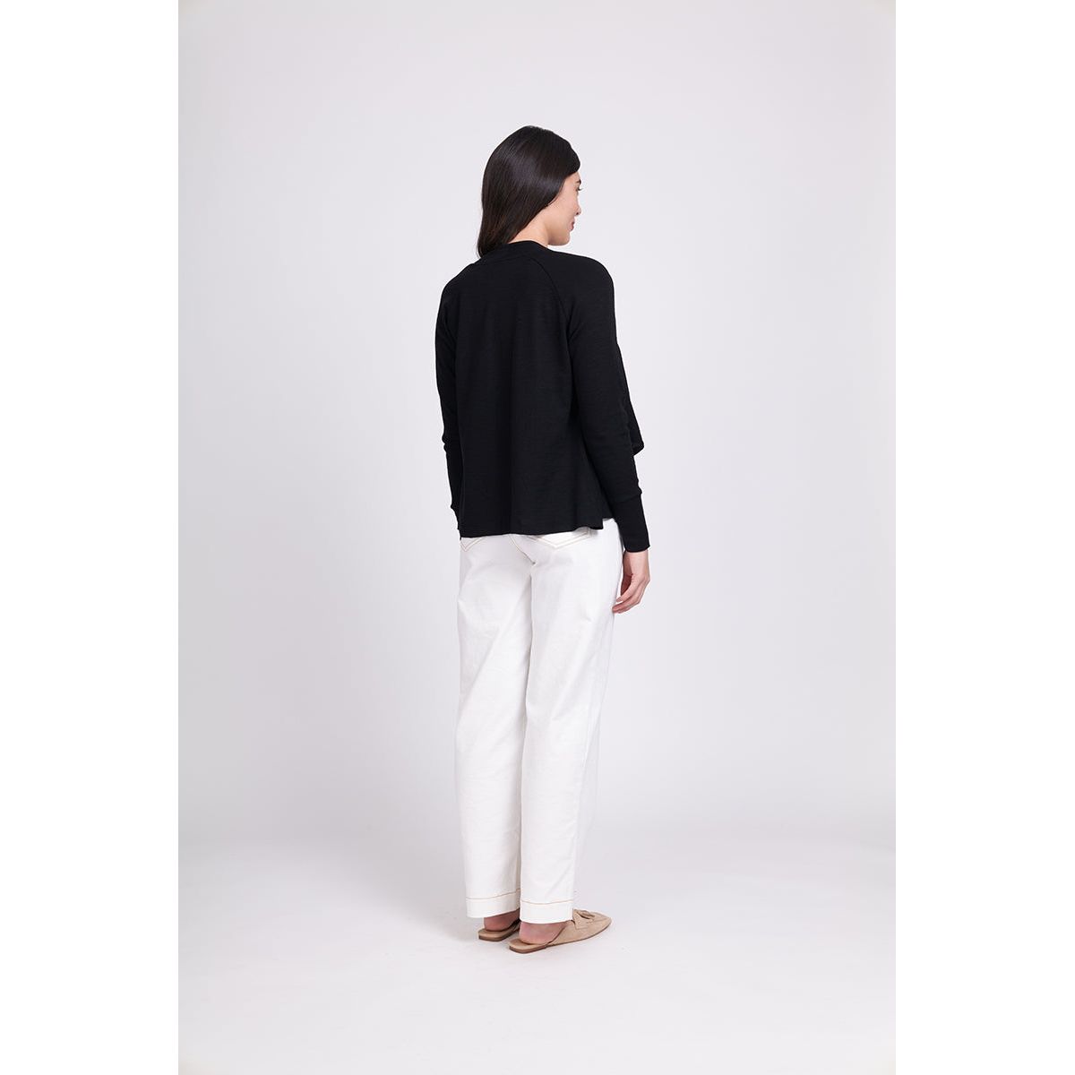 Foil Chasing Waterfalls Cardigan (Black, Plum & Cadillac)