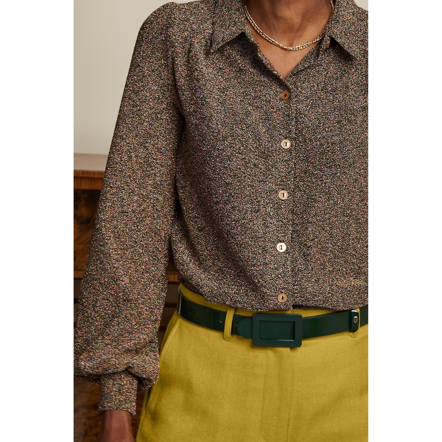 King Louie Patent Belt (Green or Burgundy)