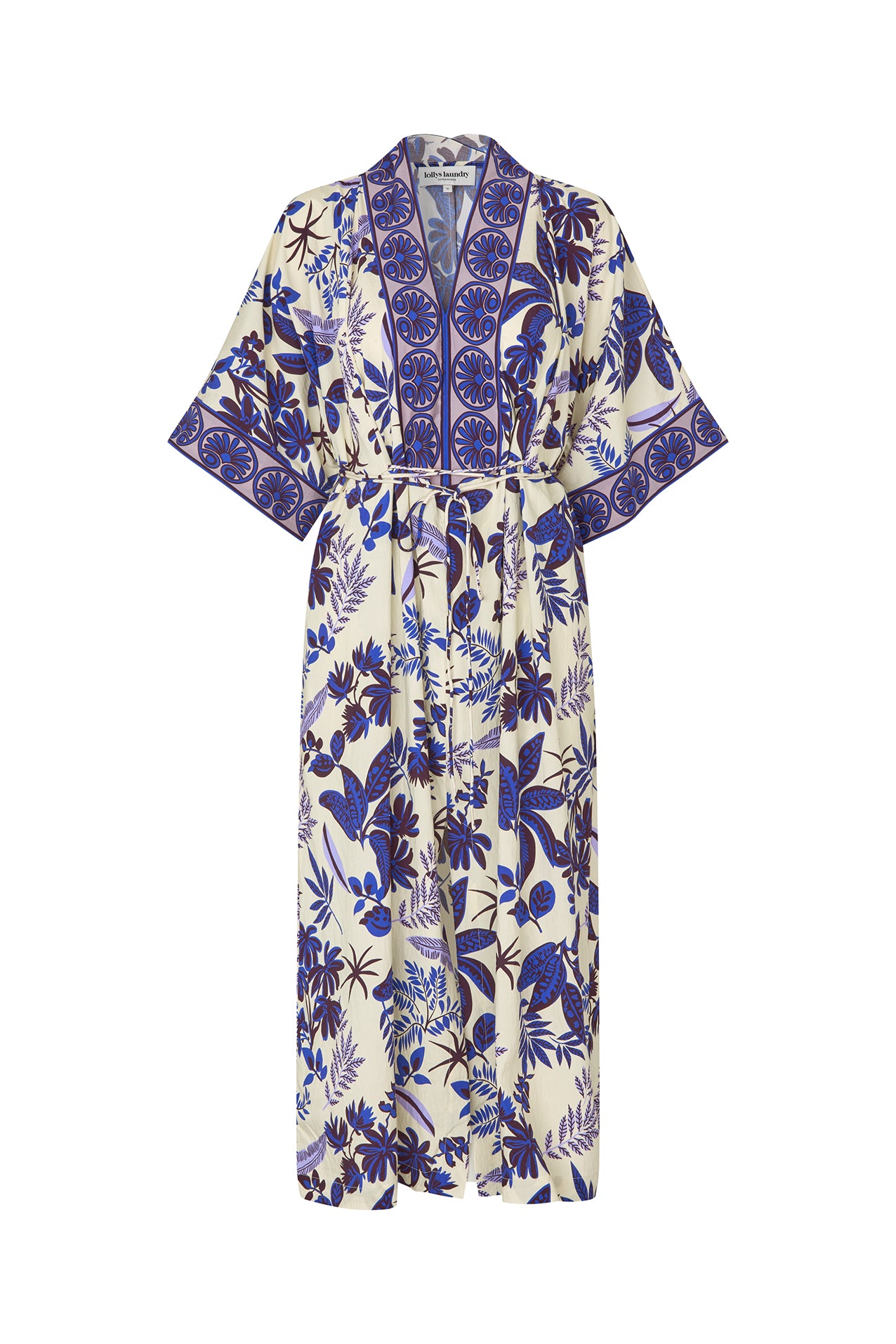 Lollys Laundry Jemima Maxi Dress Cream/Flower Print