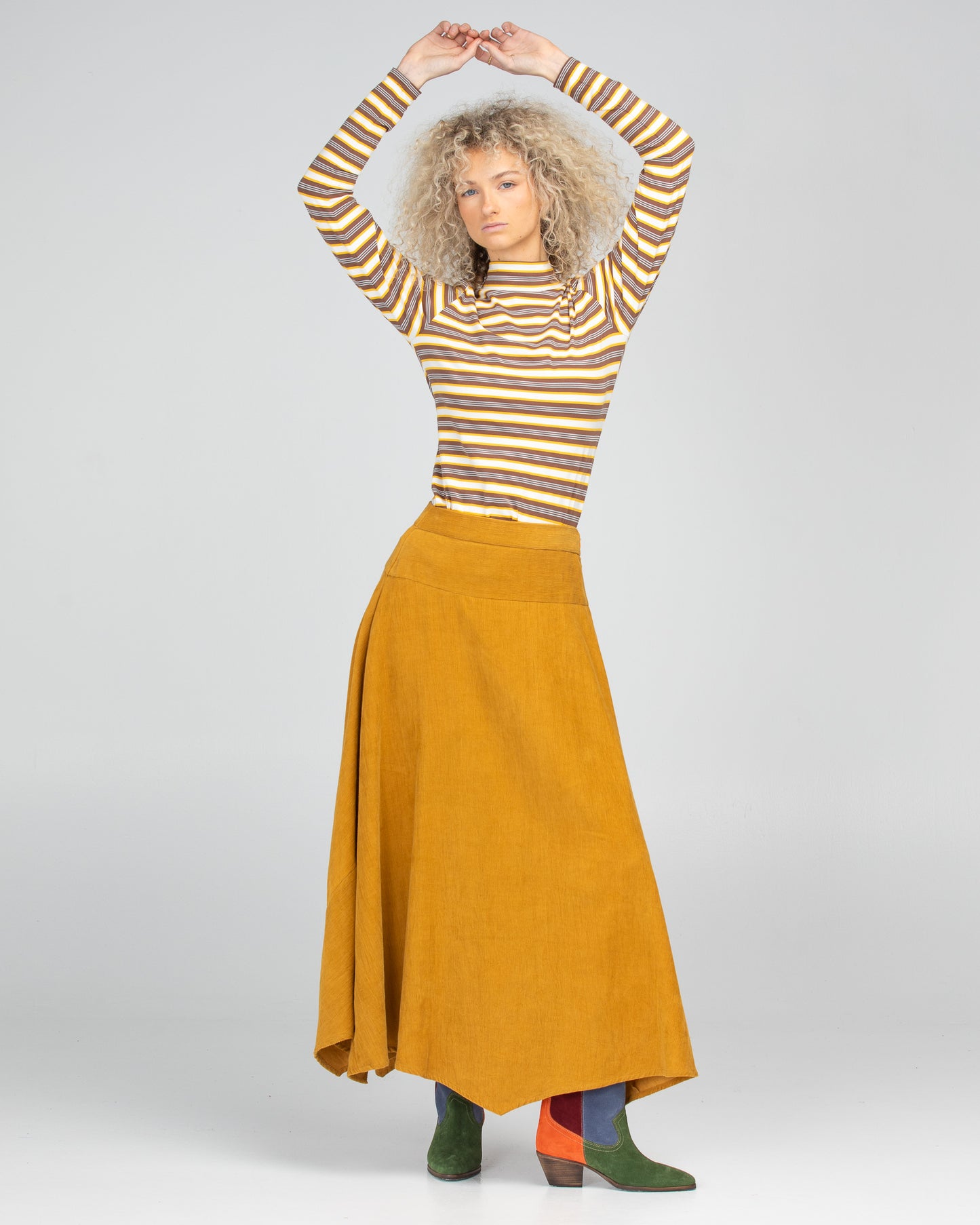 Boom Shankar Adeline skirt Marigold