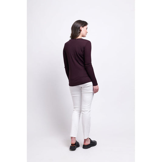 Foil Fine Merino Crew Neck (Navy or Plum)