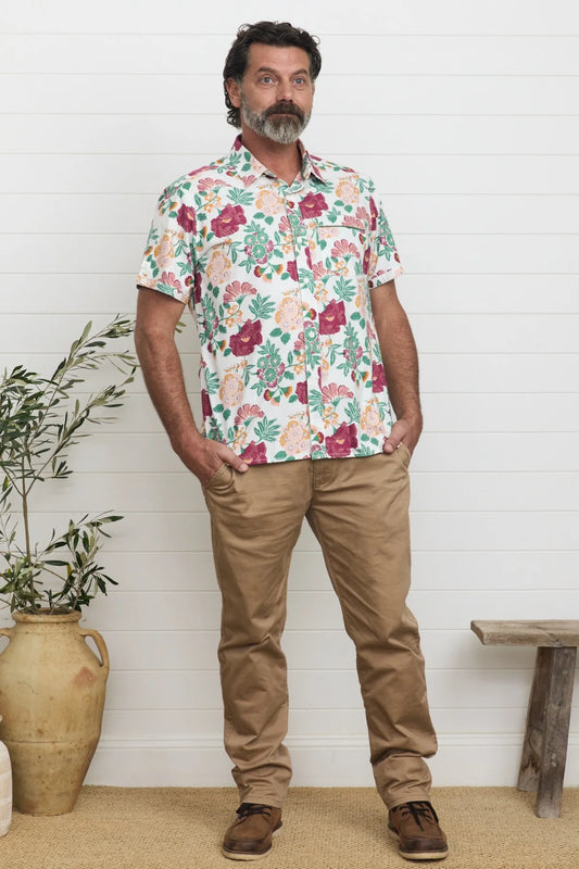 MahaShe Men's Shirt Bloom