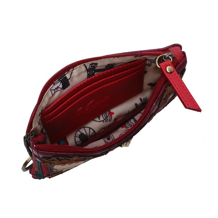 Vendula Tick Tock Clock Shop Zipper Key Coin Purse