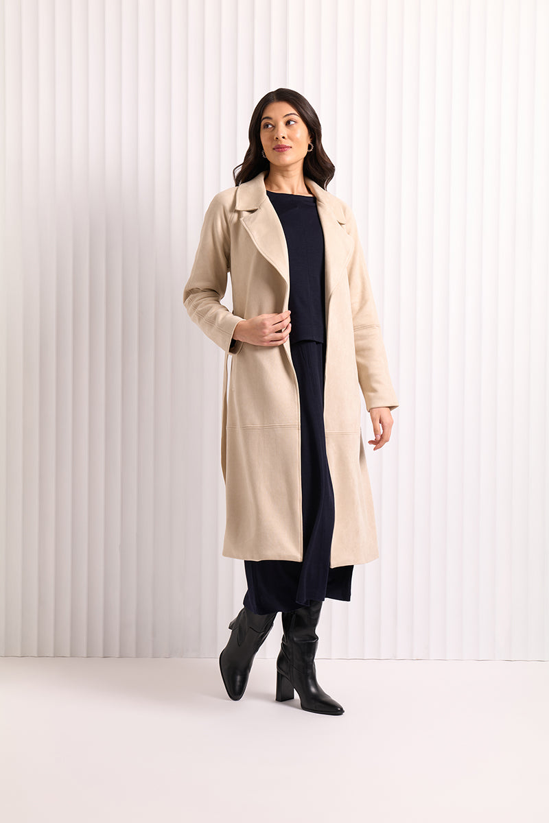 Foil Faux-Sure Trench (biscuit, blue steel or chalk)