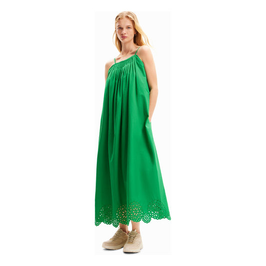 Desigual Green Tropical Dress 24SWVW21 4026