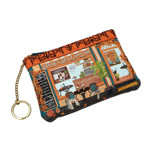 Vendula Sugar and Spice Coffee Shop Zipper Key Coin Purse