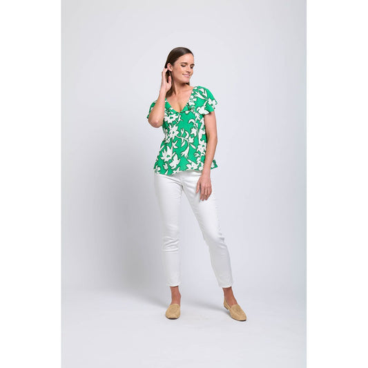Foil Cocktail Hour Top (Gardenia, Perennial or Wildflower)