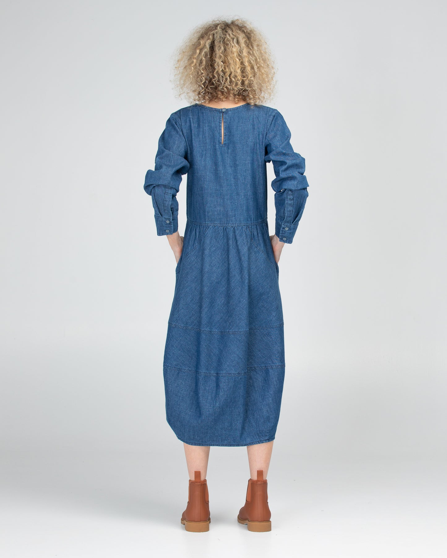 Boom Shankar mid Wash Denim Guru dress