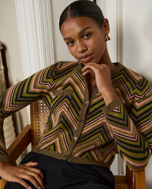 Surkana Zig Zag Knit Jacket