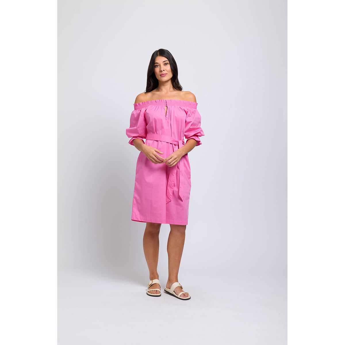 Foil Eye Candy Dress (Pink or Kelly)