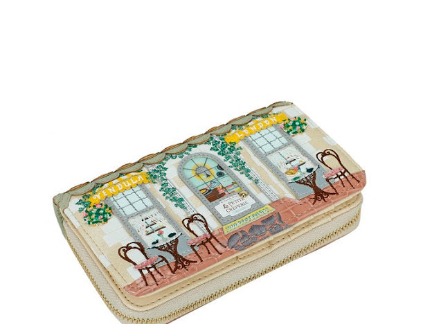 Vendula La Petite crêperie medium zip around wallet
