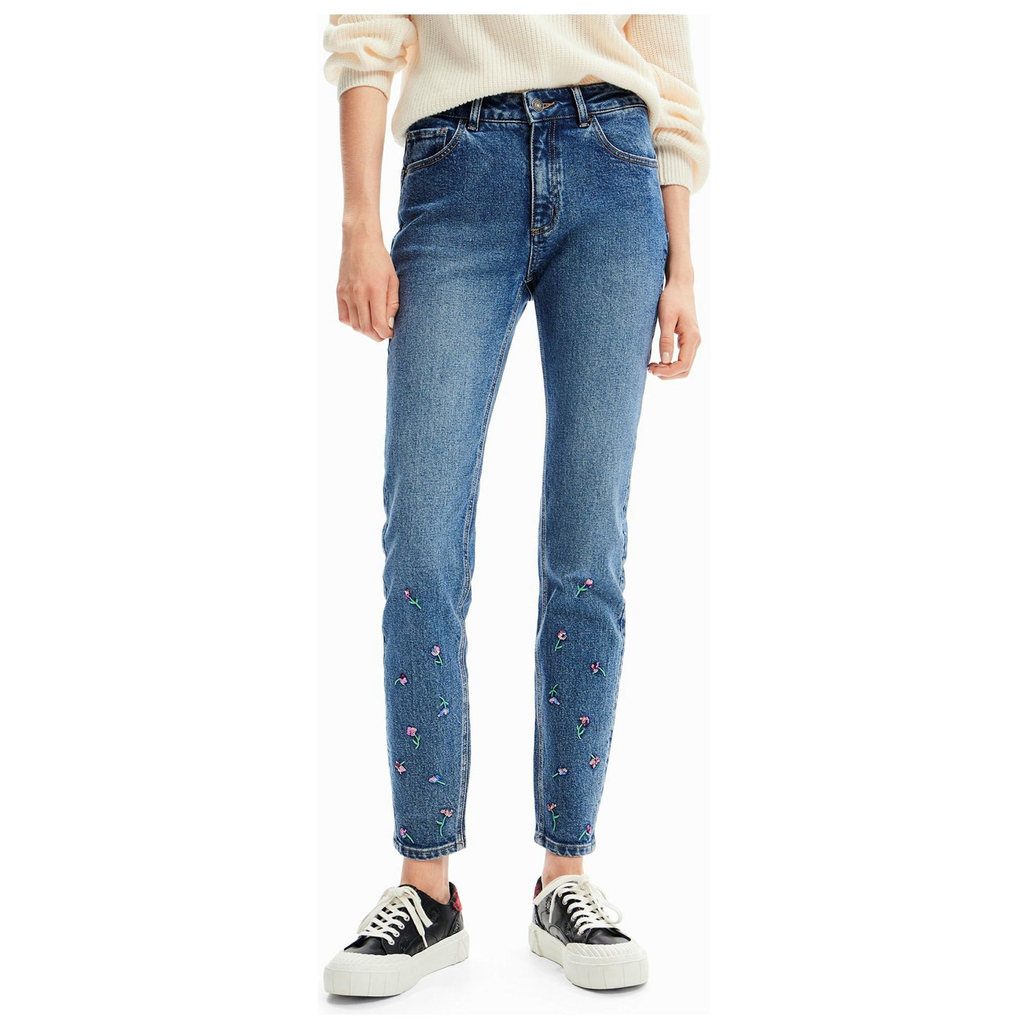 Desigual Denim Long Trousers 23WWDD07