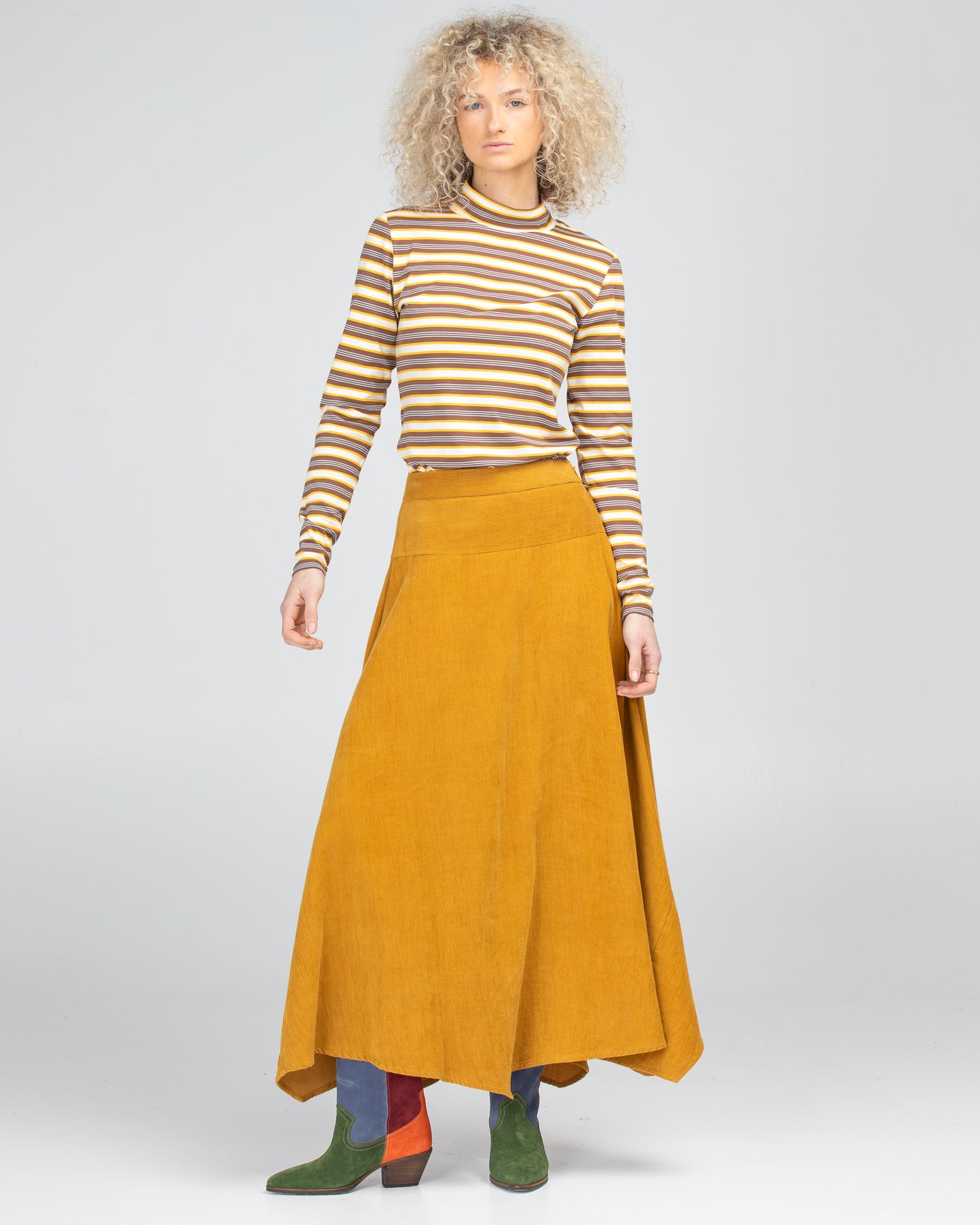 Boom Shankar Adeline skirt Marigold