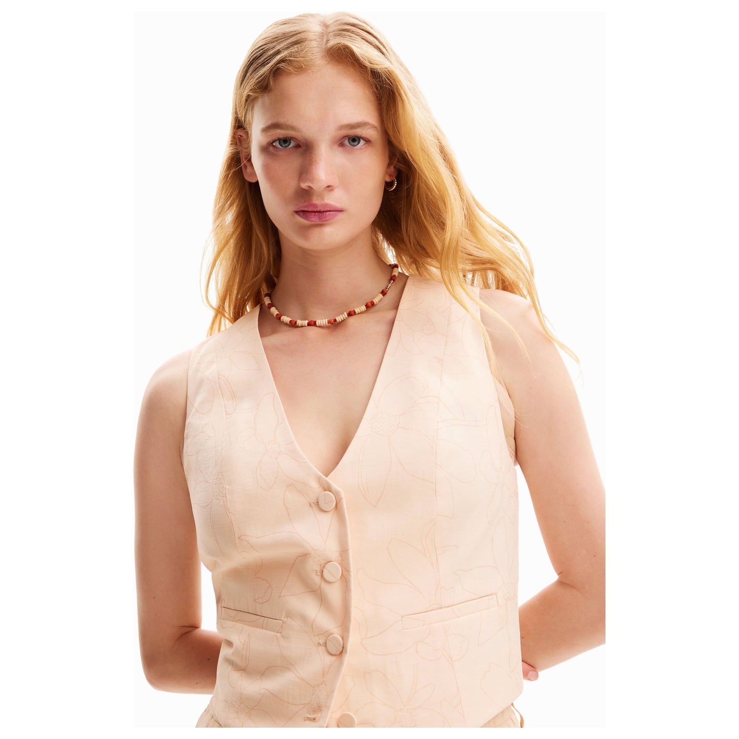 Desigual Vest 24SWEW14 Crudo
