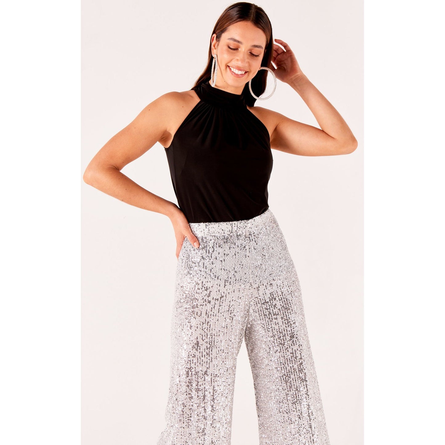 Sacha Drake Sequin Palazzo Pant