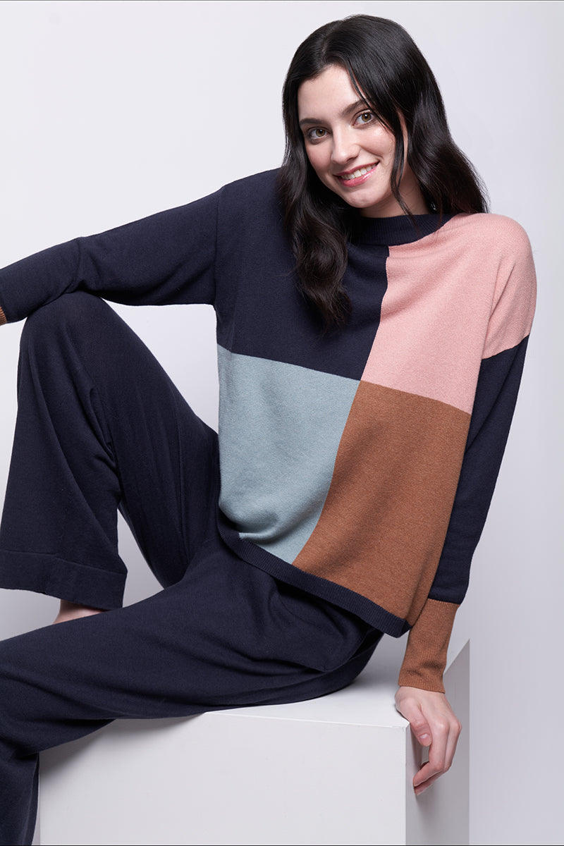Foil Looking Sharp Sweater Midnight Mix