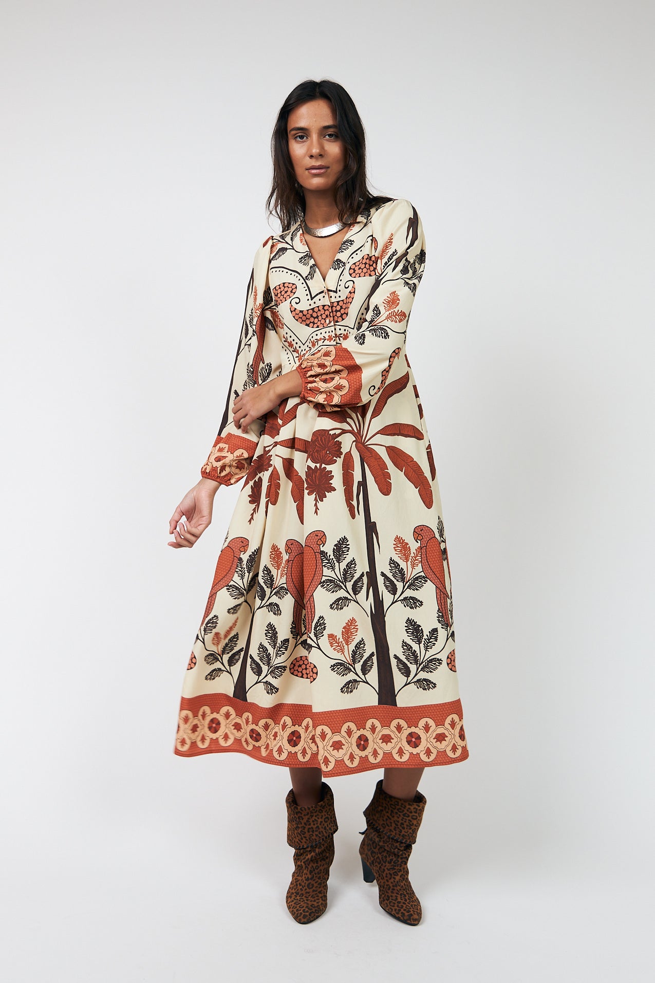 Lollys Laundry Sarai Dress Cream/Flower Print