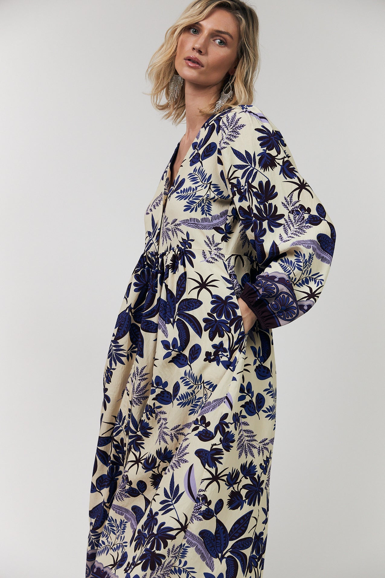 Lollys Laundry Sarai Dress Cream/Flower Print