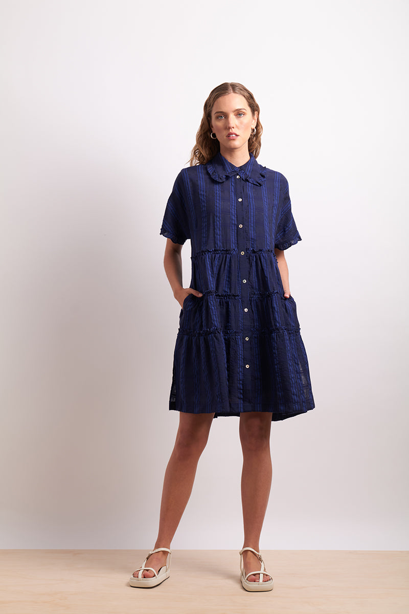 Neris the ruffles dress (dandelion or lapis)￼