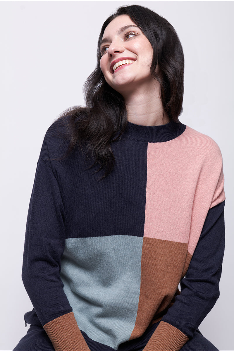 Foil Looking Sharp Sweater Midnight Mix