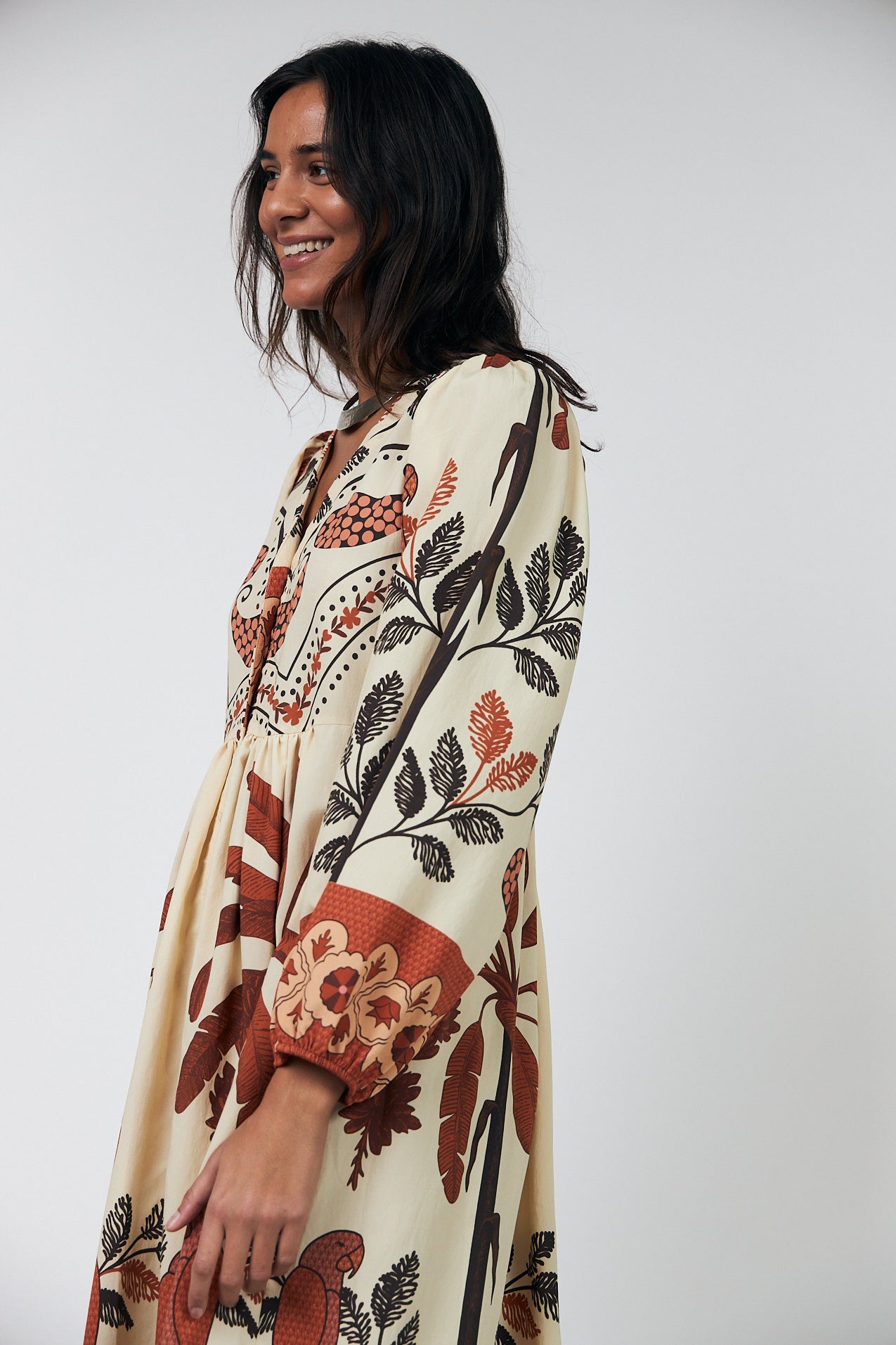 Lollys Laundry Sarai Dress Cream/Flower Print