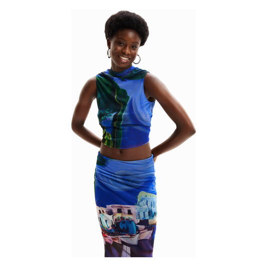 Desigual T Shirt Medieval blue 24SWTKA4 5074