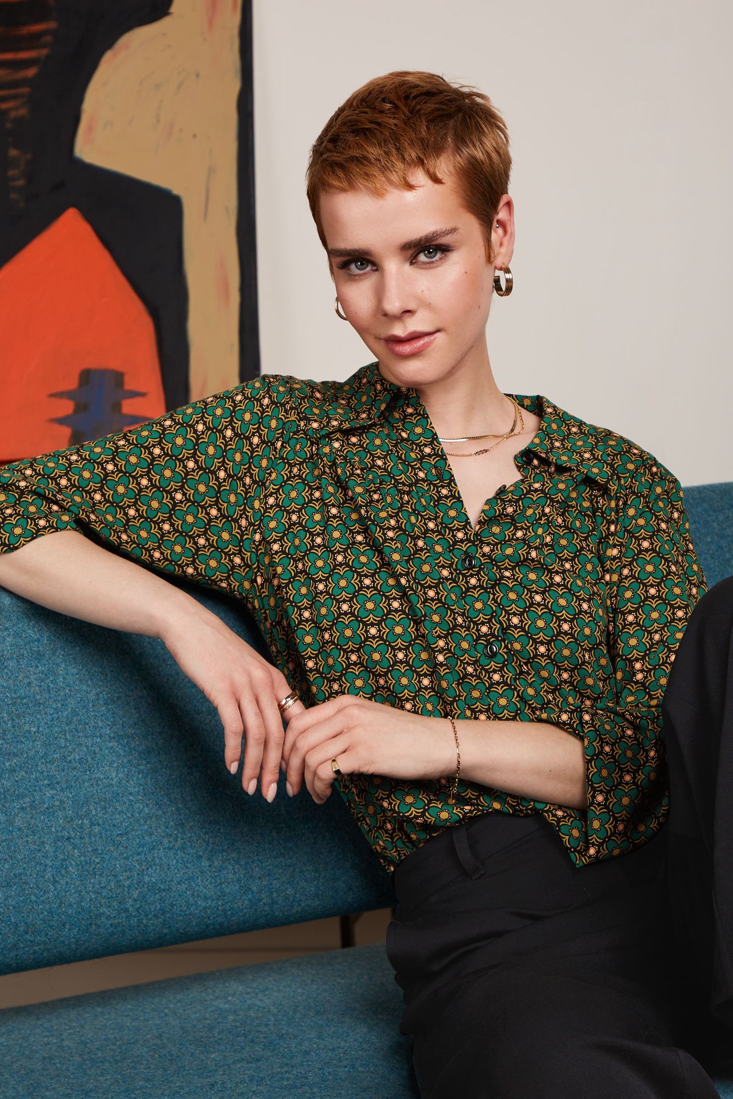 King Louie Edith Blouse valley