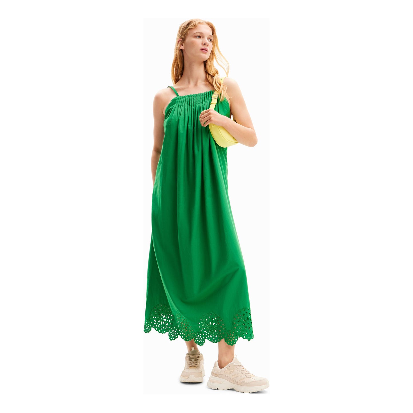 Desigual Green Tropical Dress 24SWVW21 4026