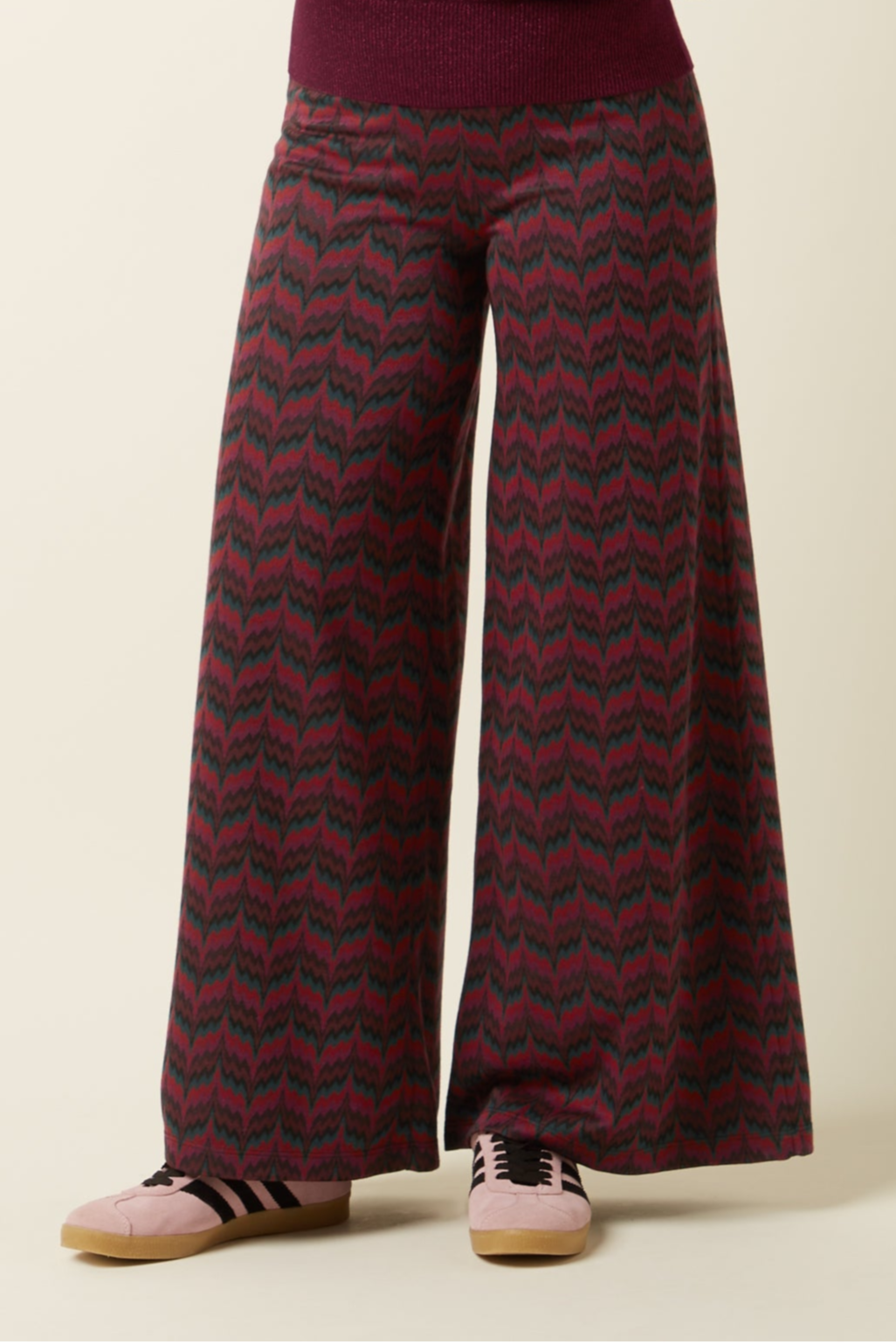 King Louie - Border Palazzo Pants - Estelle Zig Zag