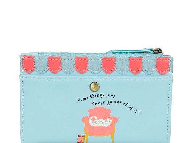 Vendula vintage rose compact folding wallet