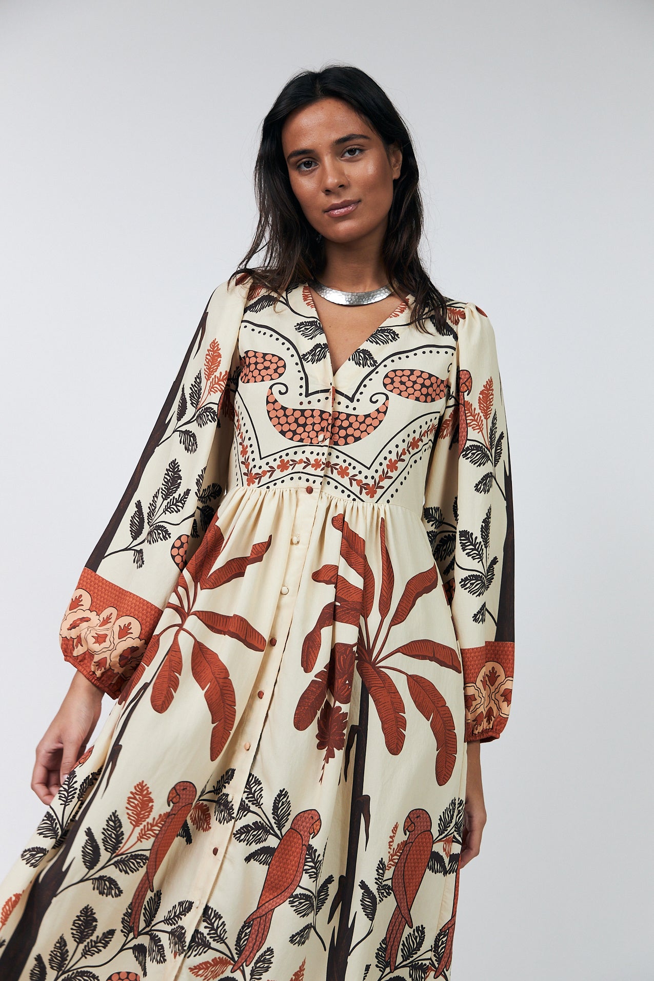 Lollys Laundry Sarai Dress Cream/Flower Print