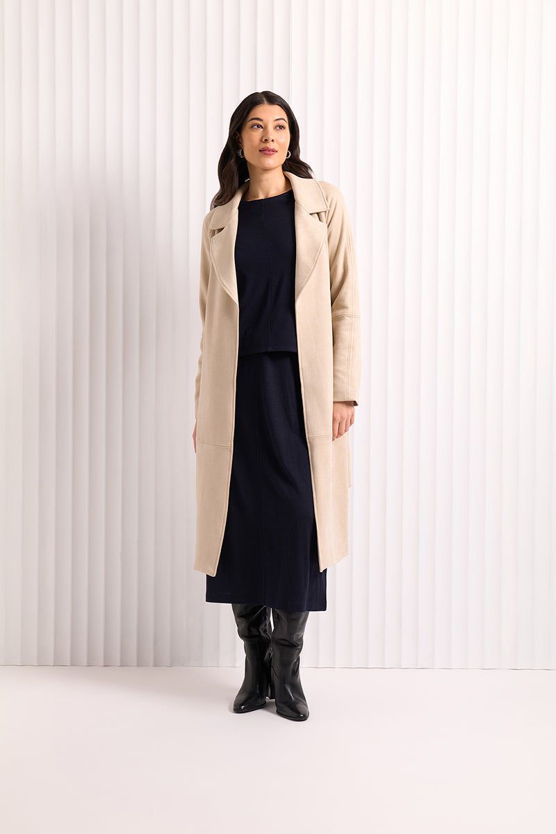 Foil Faux-Sure Trench (biscuit, blue steel or chalk)