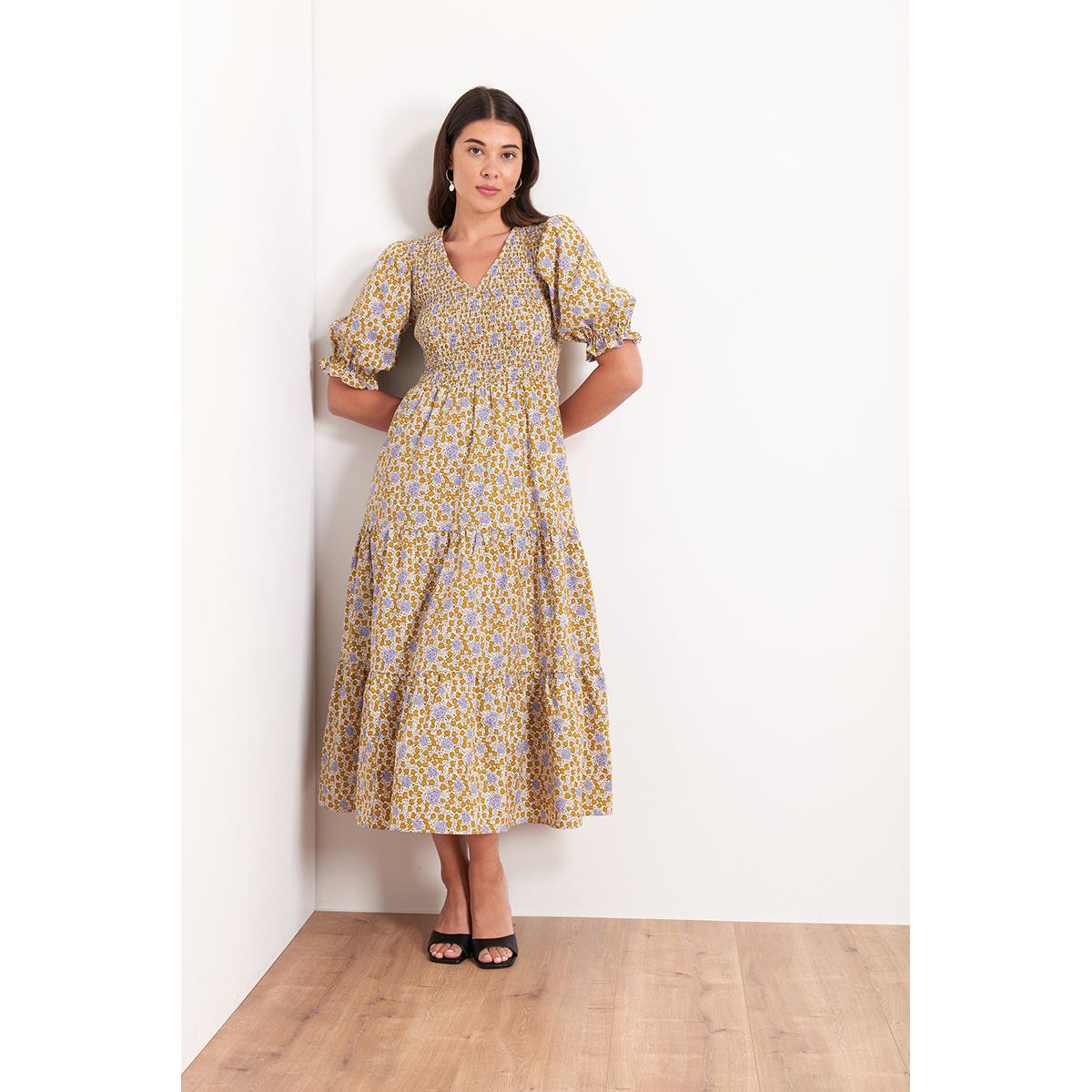 Foil Rock the Smock Dress Flower Power