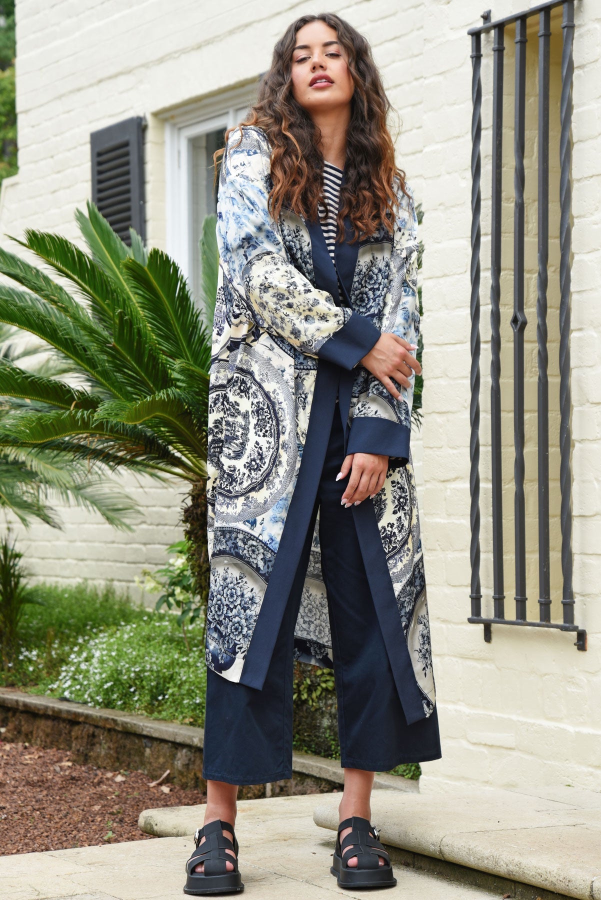 Curate Fresh Coats Duster Blue Plate