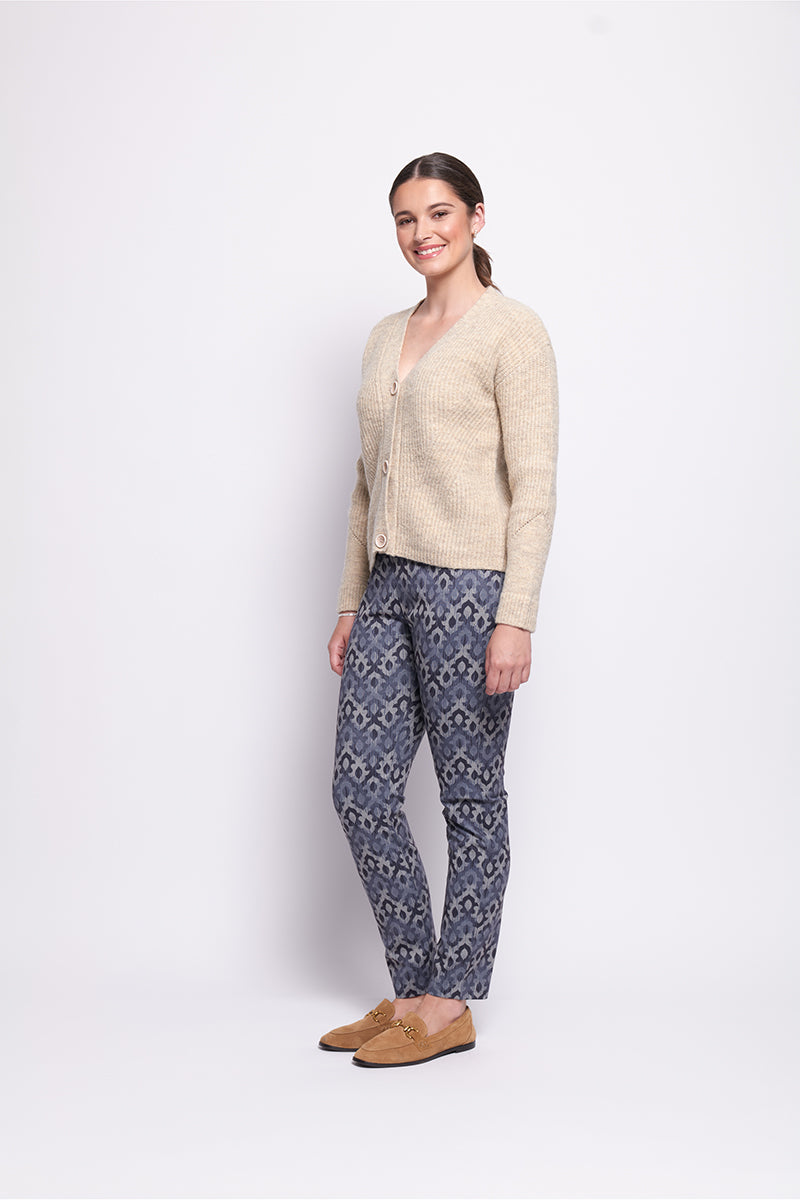 Foil Good Reception Cardigan (Matcha & Natural)