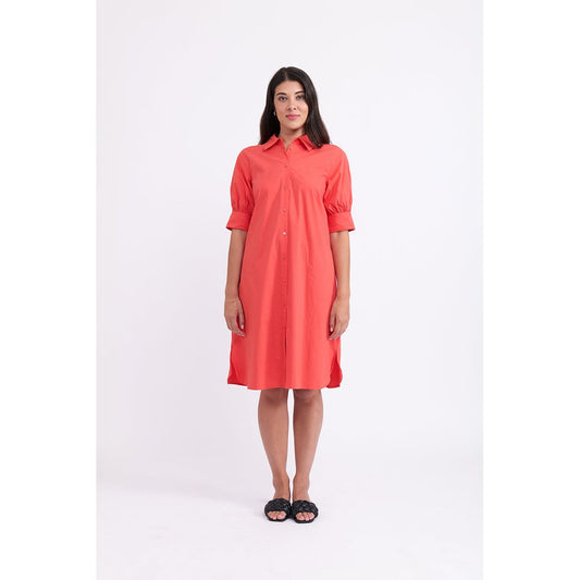 Foil A+ Dress (Papaya or Reef)