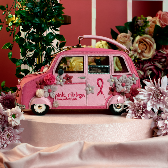 Vendula Pink Ribbon London Cats & Corgies Pink Taxi