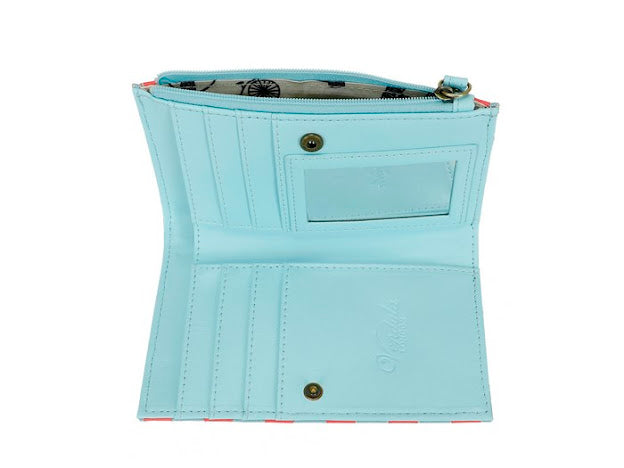 Vendula vintage rose compact folding wallet