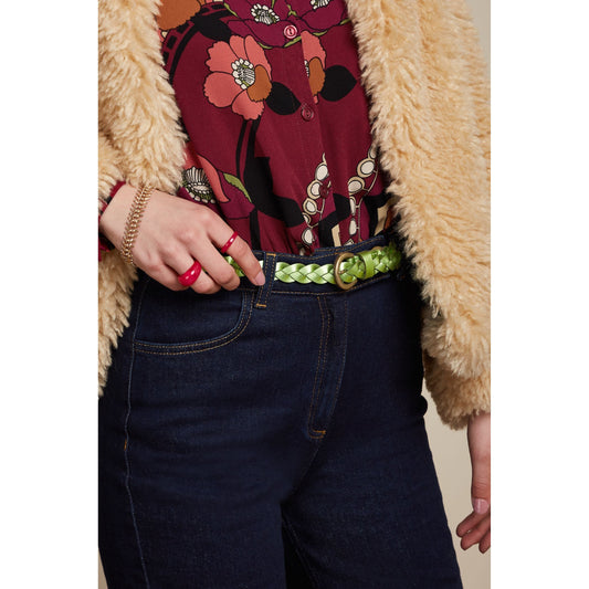 King Louie Braided Belt (Fluro pink or Green)
