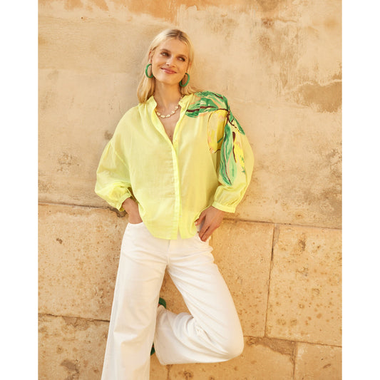 POM Lemon yellow blouse SP7803
